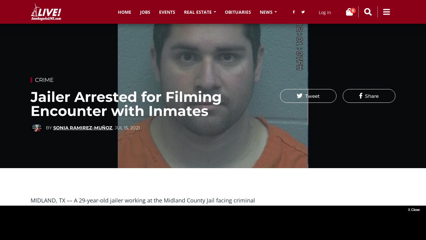 Jailer Arrested for Filming Encounter with Inmates
