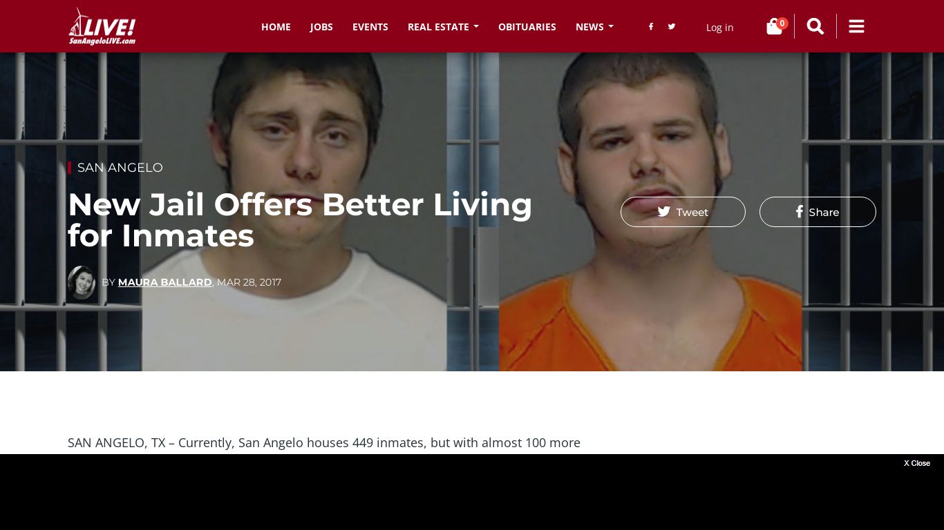 New Jail Offers Better Living for Inmates - San Angelo LIVE!